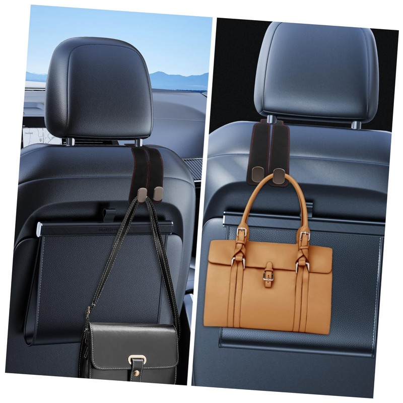 Gatuida 4 Pcs Car Headrest Hooks for Purses Bags Heavy