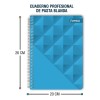 Cuaderno Profesional Ferrini 6pk Doble Aro Unicolor 120h Color CUADRO