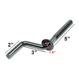 Raider TDB-1209 - Tornillo de Amarre de 5/8" para Remolque de Motos de Nieve, Barra de Amarre y Placa de manivela