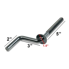 Raider TDB-1209 - Tornillo de Amarre de 5/8" para Remolque de Motos de Nieve, Barra de Amarre y Placa de manivela