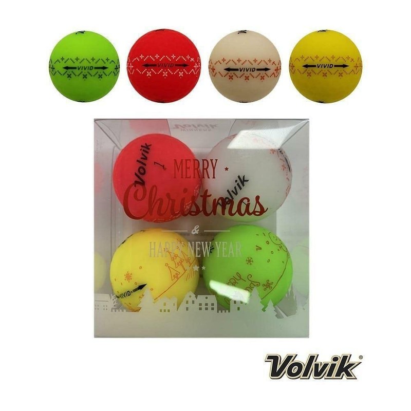 Volvik Unisex's Holidays Gift Pack, Chirstmas Golf Balls, Muli Colour,
