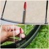 sourcing map 8pcs Bike Valve Caps Anodized Aluminum Road Bicycle