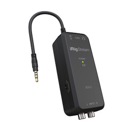 IK Multimedia iRig Stream Solo Audio Interface for Live Streaming, Talk App Compatible
