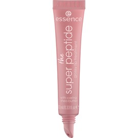 essence the super peptide glossy lip treatment, No. 03, brown, smoothing, with vitamins, nourishing, vegan, no parabens, no microplastic particles, nanoparticles free, pack of 10 ml