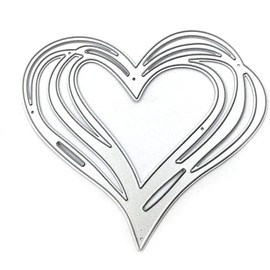 Jowxsx Heart Die Cuts Stencil, Metal Template Moulds Cutting Dies for DIY Scrapbooking, Photo Album Decorative Embossing, Paper Dies for Card Making