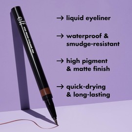 e.l.f. Waterproof Eyeliner Pen – Deep Brown