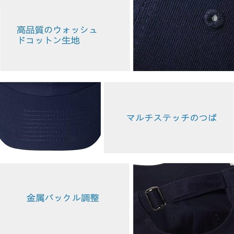 [GADIEMKENSD] Plain Baseball Cap, 100% Premium Washed Cotton, Unstructured Unisex,
