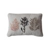 Creative Co-Op Cotton Blend Printed Lumbar Pillow with Botanicals and