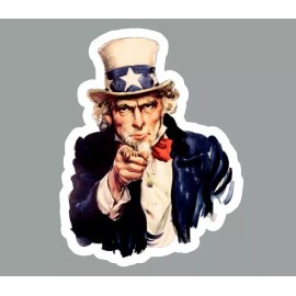 Texas Hart Designs Uncle Sam Fridge Magnet