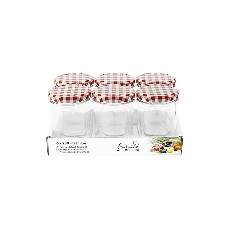 6er Tray konfitürengl. MD. 230ml