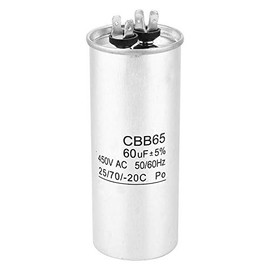 Genérico CBB65 60UF 450V Capacitor for Air Conditioning, Aluminium Compressor, Air Conditioning, Start Capacitor for Engine Air Conditioning