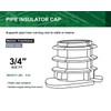 Highcraft PXINS034-10 3/4 in. PEX Insulator Cap, Isolates Pipe from