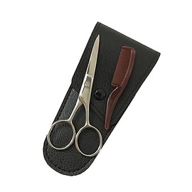 minkissy Professional Barber Tools Set of Eyebrow Beard Scissors Stainless Steel for Home or Salon Use