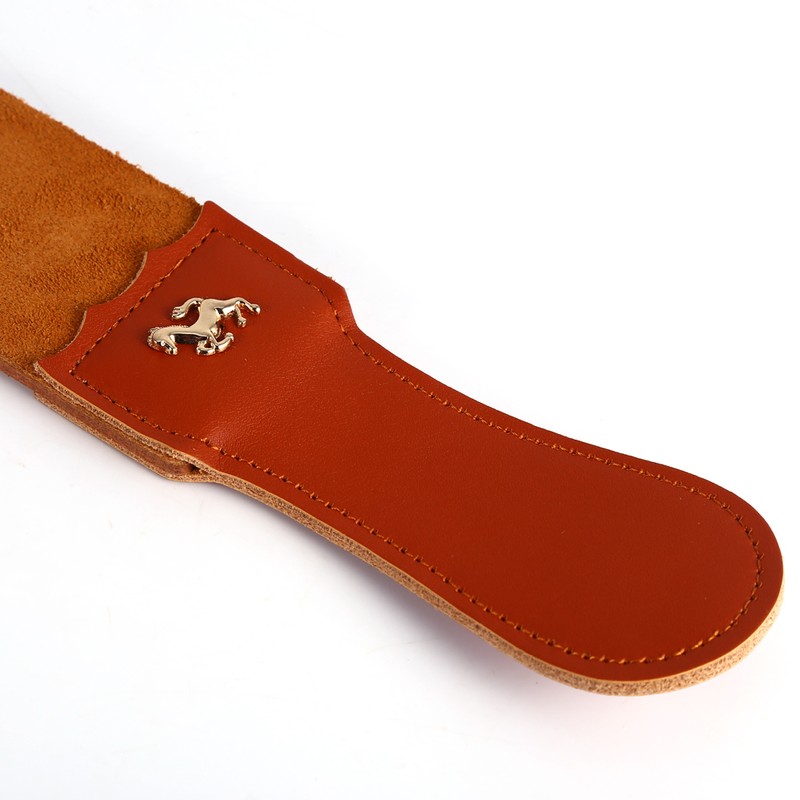 Genuine Leather Strop Strap Barber Straight Razor Folding Knife Shave