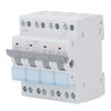 4P Dual Power Manual Transfer Switch DIN Rail Mount Single