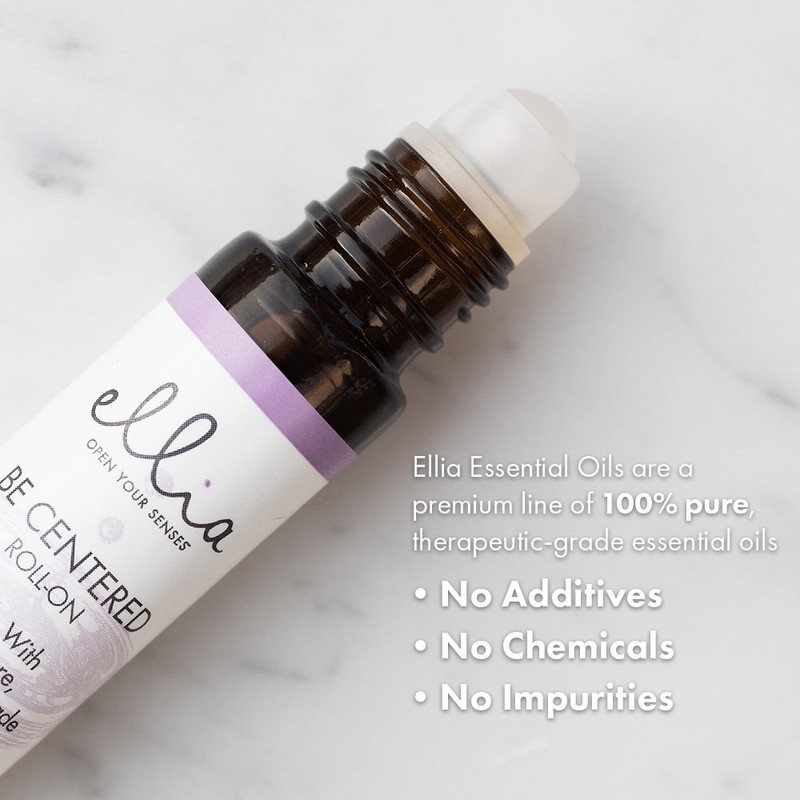 Ellia Essential Oil Roll-On | Be Centered Blend| 10ml, 100%