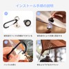 Coollooda Magnetic Carabiner, Set of 4, Magnetic Hooks, Camping Hooks,