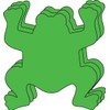 Frog Large Single Color Creative Cut-Outs, 5.5" x 5.5", 31