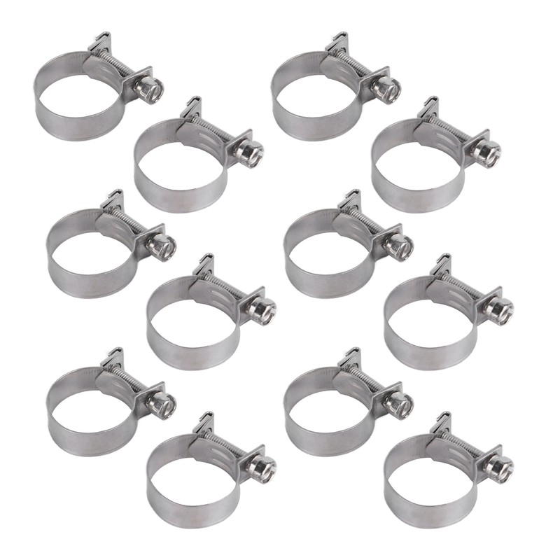 20PCS Hose Clamp Mini Stainless Steel Screw Hose Clip for