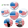 Fridge Magnets USA Flag Decorative Gift Set of 6 Magnets