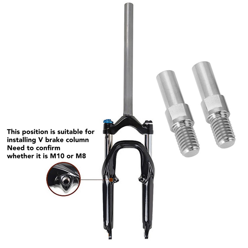 2PCS Mountain Bike Brake Screw Titanium Alloy 8mm Mountain Bike