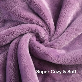 Eydna Electric Heated Blanket Queen Size 84"x90", Dual Controllers, Cozy Large Oversized, 5 Heating Levels & 10 Hours Auto Off, Cozy for Bed, Sofa, & Office, Machine Washable, Purple