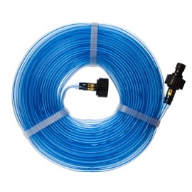 Takagi G410 Polyvinyl Chloride (PVC) Sprinkling Tube, 32.8 ft (10 m), Sprinkling Range: Width 3.9 ft (1 - 3 m) x Length 32.8 ft (10 m), 350 Holes, Blue