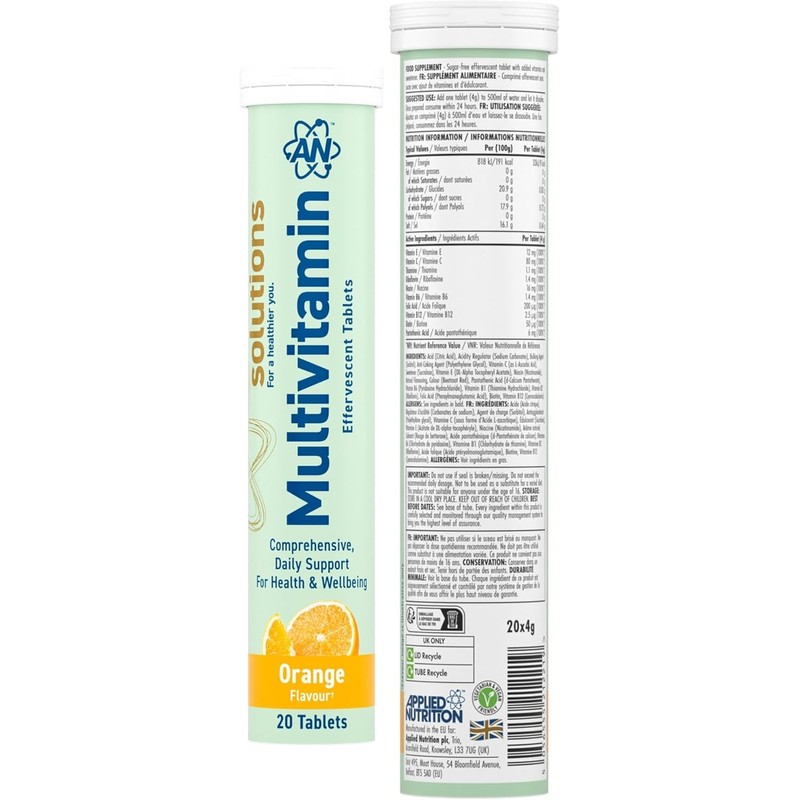 Applied Nutrition Solutions Multivitamin Effervescent Tablets – Essential Vitamins &
