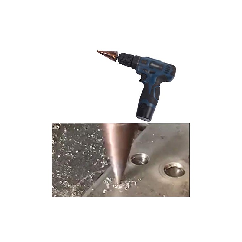 Mengshen Drill Bit 4-22 mm, HSS M35 Cobalt Step Drill
