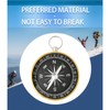 Compass Navigation with Keychain, Portable Hiking Compass Adjustable Declination Orienteering
