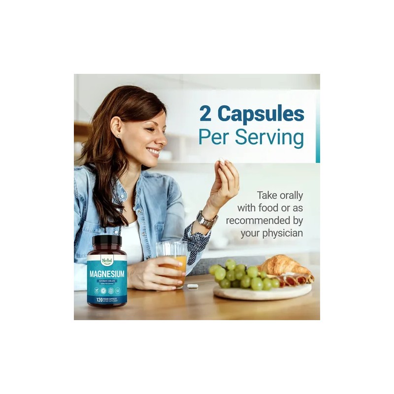 Nested Naturals Magnesio Glicinato Quelado 200 Mg
