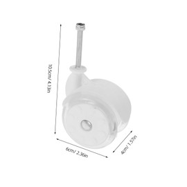 SUPVOX 4pcs Plastic Wheels for Walker Replacement Lightweight Stroller Wheel Accessories for Indoor and Outdoor Use Durable and Reliable Mobility Support