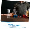 BUGUUYO 10pcs Transparent Double Jigger Cocktail Measuring Cup with Clear