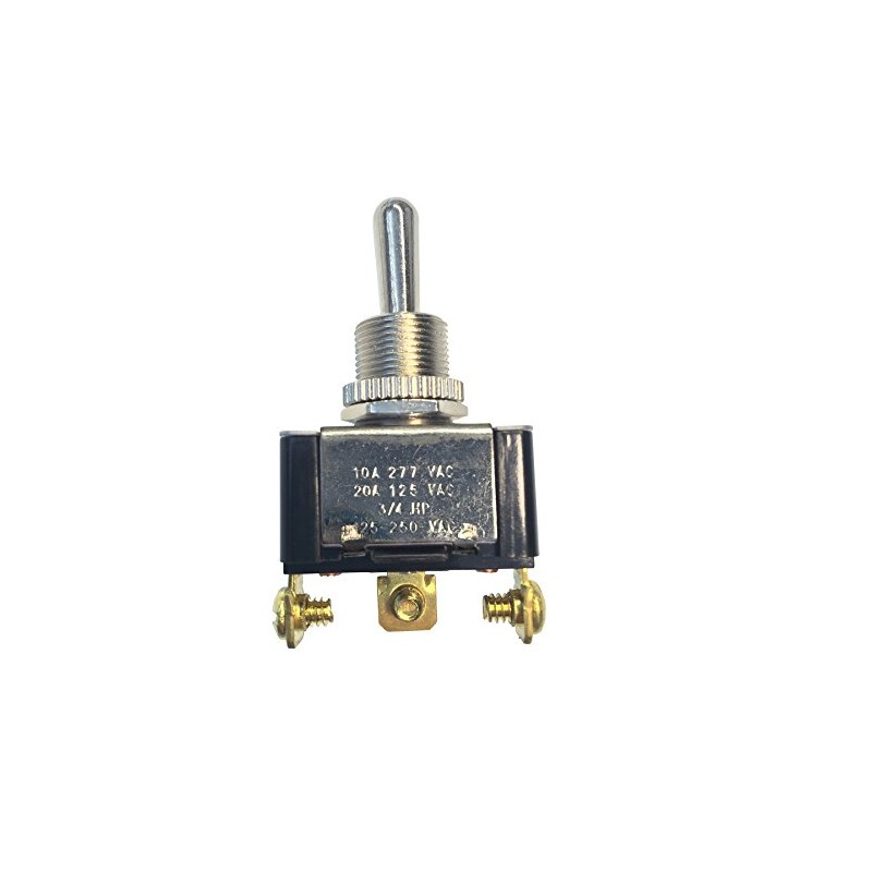 Gardner Bender GSW-117 Heavy-Duty Electrical Toggle Switch, SPDT, Mom ON-OFF-Mom-ON,
