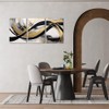 NAMENLAIMI Black and Gold Canvas Prints Wall Art 3 Piece
