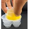 2oz Round Plastic Food Containers Lids Deli Pot or Sauce