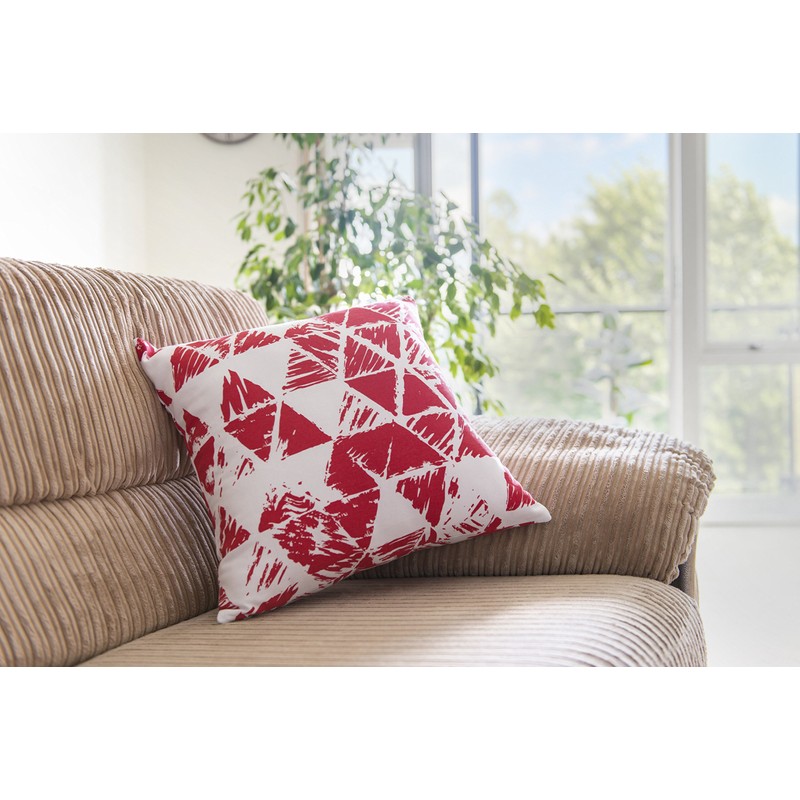 TreeWool 2 Pack Cushion Covers Ikat Triangle Geometric Accent in