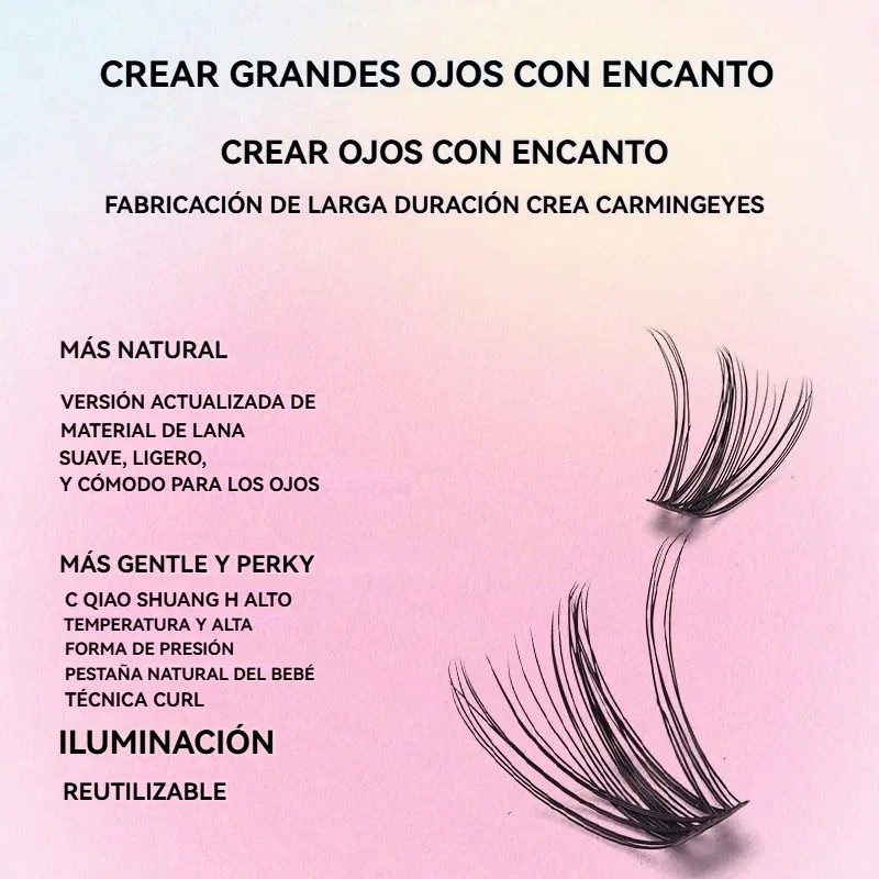 Kit De Extensión De Pestañas Postizas Naturales De 30d50d