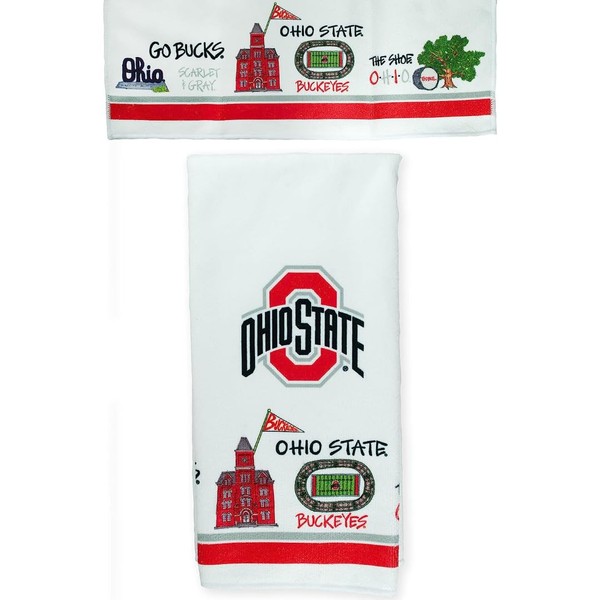 Magnolia Lane Ohio State University Big 10 Kitchen Hand Towel