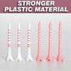 EWILLING Pink White Plastic Cute Golf Tees | Size 2-3/4