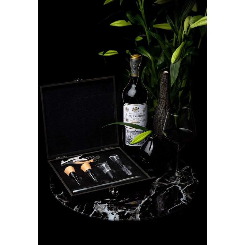 Laguiole Style de Vie Sommelier Corkscrew Set 6 Piece Oak