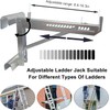Yzzwer Ladder Jacks Bracket Extension - Adjustable Extension Scaffold Ladder
