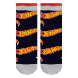 Hot Wheels Socks 3 Pack | Multipack Socks For Boys | Race Car Cotton Ankle Socks | Gifts For Boys | Black | 6-8