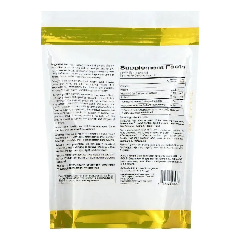 Polvo hidrolizado de colágeno marino Ácido hialurónico Vit C 206g