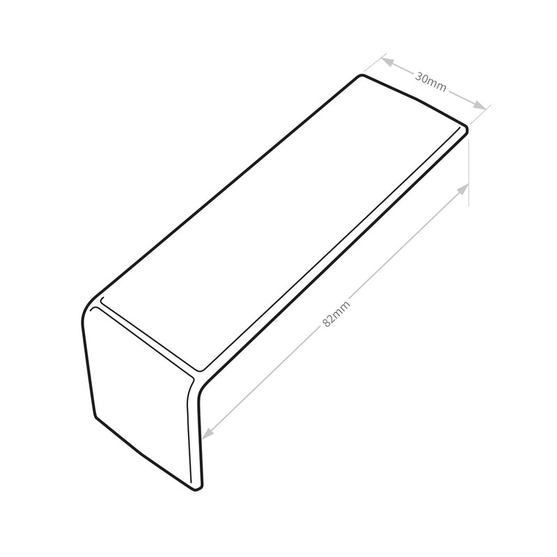 Kommerling Inline Window/Door Cill Joint Cover (2 Pack) - White