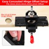 GOINGMAKE Metal Concealed Hinge Jig with Quick Clamp and Dust