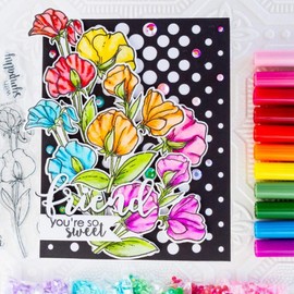 Half Tone Dots Cover Dies for Card Making Rectangular Background Frame Metal Cutting Dies for DIY Scrapbooking Paper Crafting Embossing Stencil Die Cuts Punch Template Handmade Crafts Album Decor