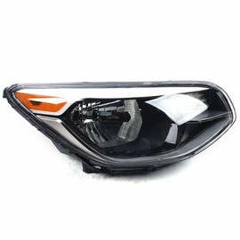 OCASAMI For 2014-2019 KIA SOUL Headlights Chrome Housing Projector Headlight Assembly Replacement Headlamps Halogen Replacement For KI2503167 | 92102 B2270 (Right Passenger Side)