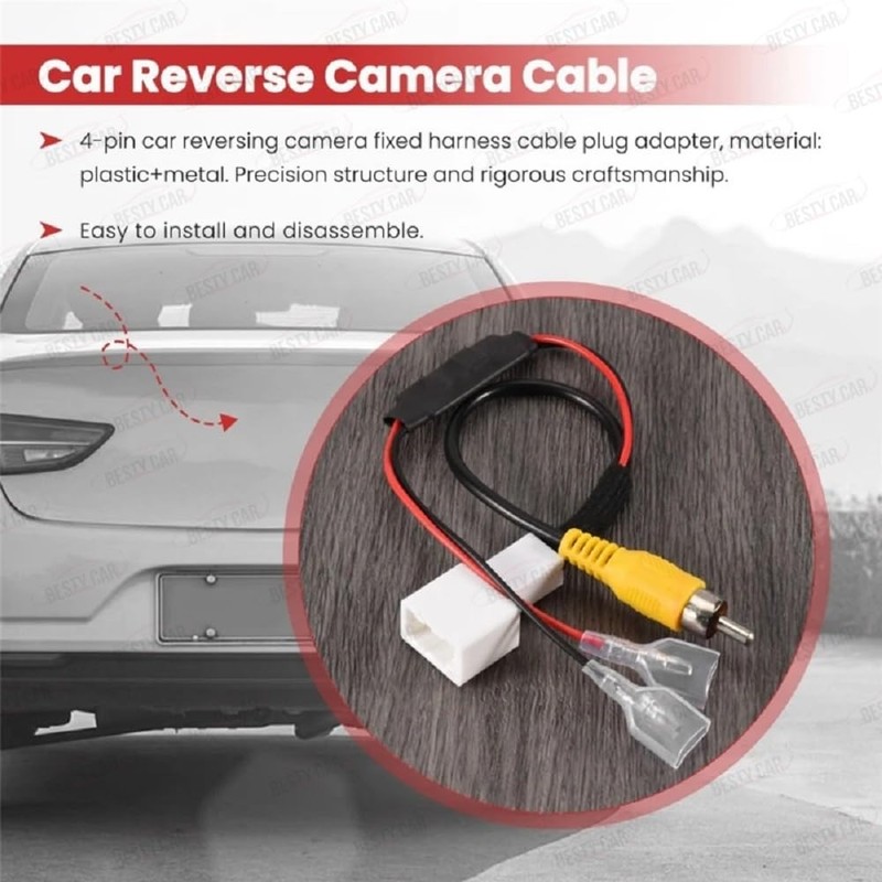 4Pin Retain OEM Fatory Car Parking Reverse Backup Rearview Camera