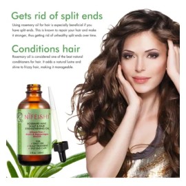 Aceite De Romero Biotina Crecimiento Cabello Cejas Pestañas                                                                                           